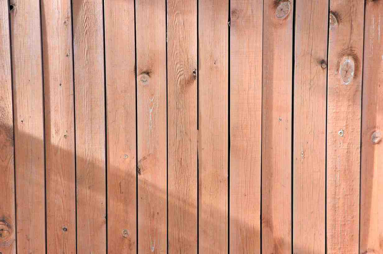 Fence slats using redwood